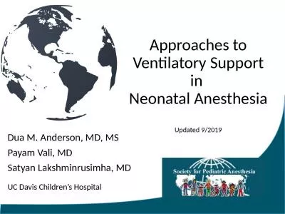 Approaches to Ventilatory Support in