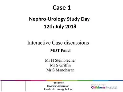 Case 1 Nephro -Urology Study Day