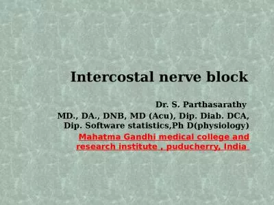 Intercostal nerve block