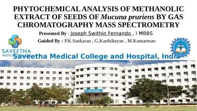 PHYTOCHEMICAL ANALYSIS OF METHANOLIC EXTRACT OF SEEDS OF