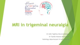 MRI in trigeminal neuralgia