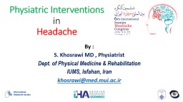 Physiatric  Interventions