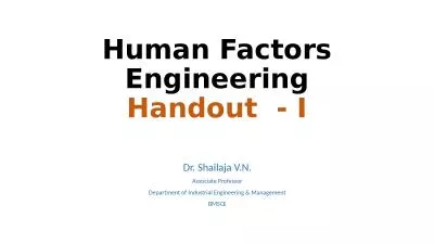 Human Factors Engineering