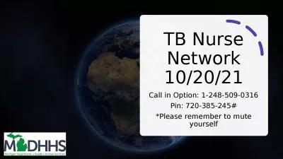 TB Nurse Network 10/20/21