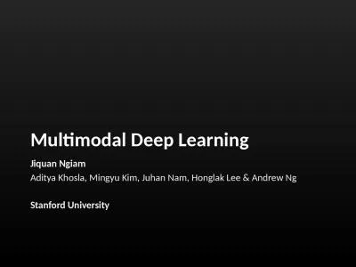 Multimodal Deep Learning