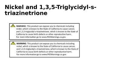 Nickel and 1,3,5-Triglycidyl-s-triazinetrione