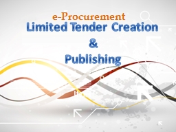 e-Procurement Limited Tender