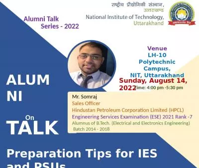 ALUMNI   TALK On Preparation Tips for IES and PSUs