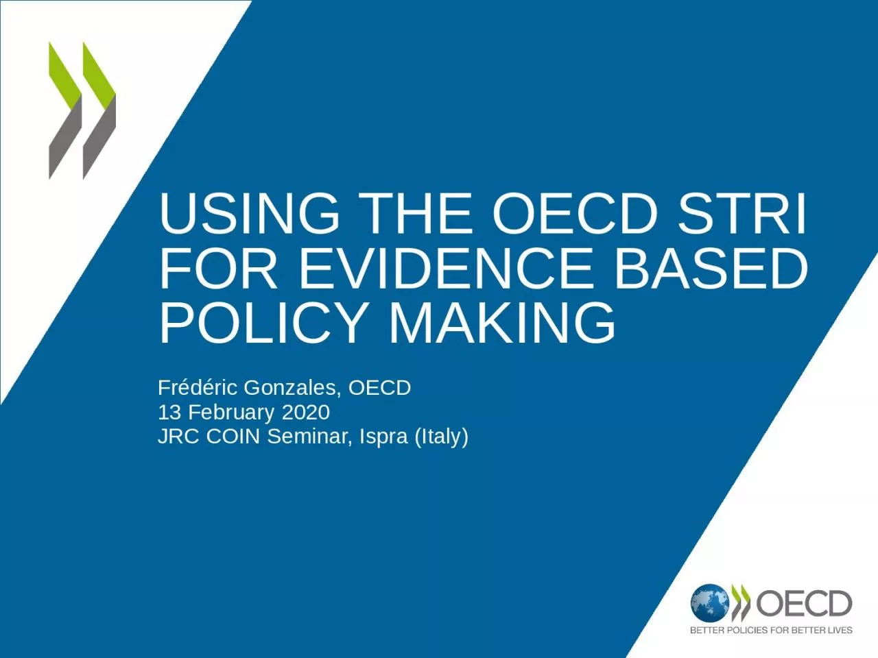 PPT-Using the oecd stri for evidence based policy making