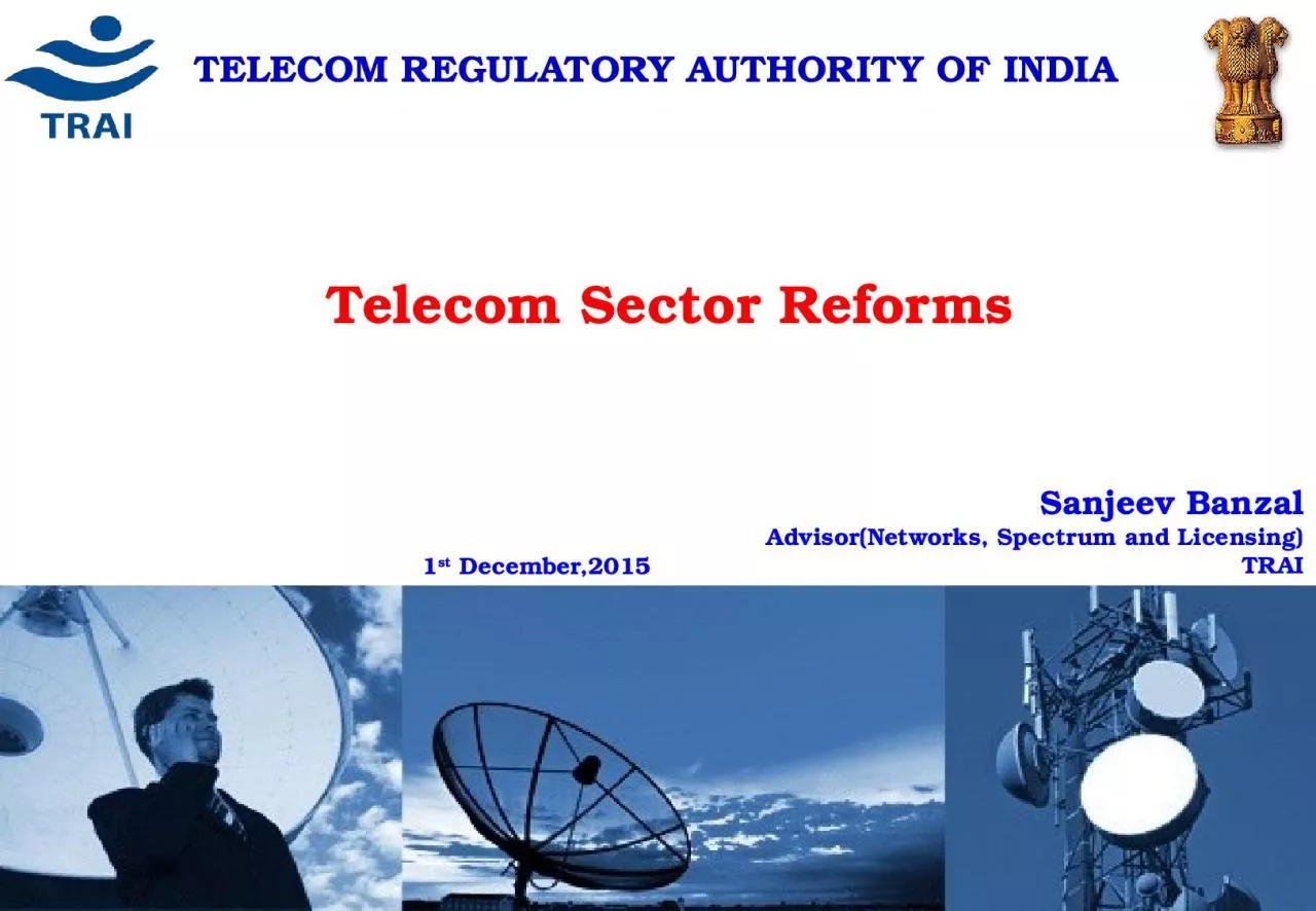 PPT-TELECOM REGULATORY AUTHORITY OF INDIA