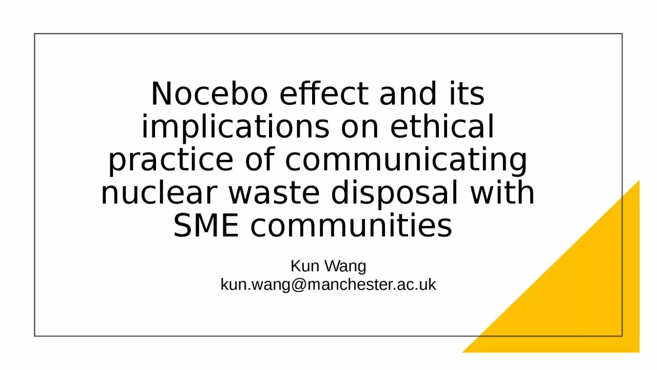 PPT-Nocebo effect and its implications on ethical practice of communicating nuclear waste