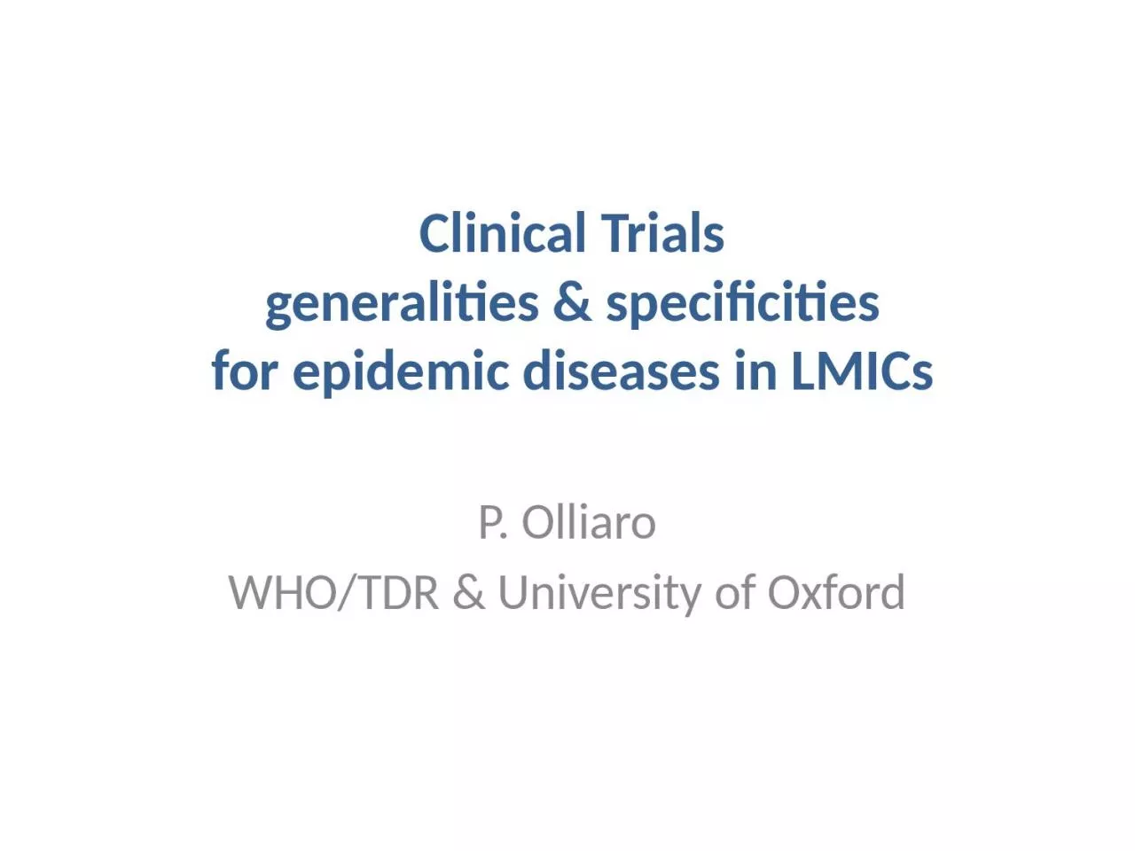 PPT-Clinical Trials generalities