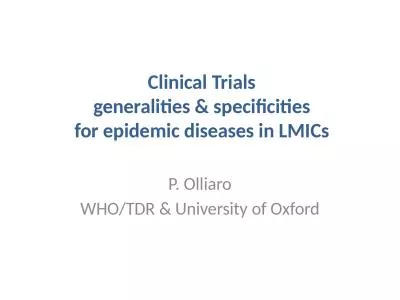 Clinical Trials generalities