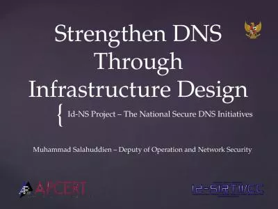 Strengthen DNS Through Infrastructure Design