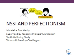 NSSI and PERFECTIONISM Madeleine