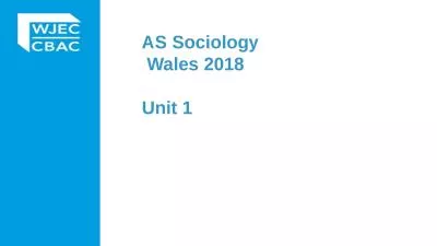 AS Sociology  Wales 2018