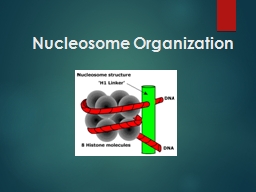 Nucleosome Organization Nucleosomes were first observed as particles in the electron microscope by