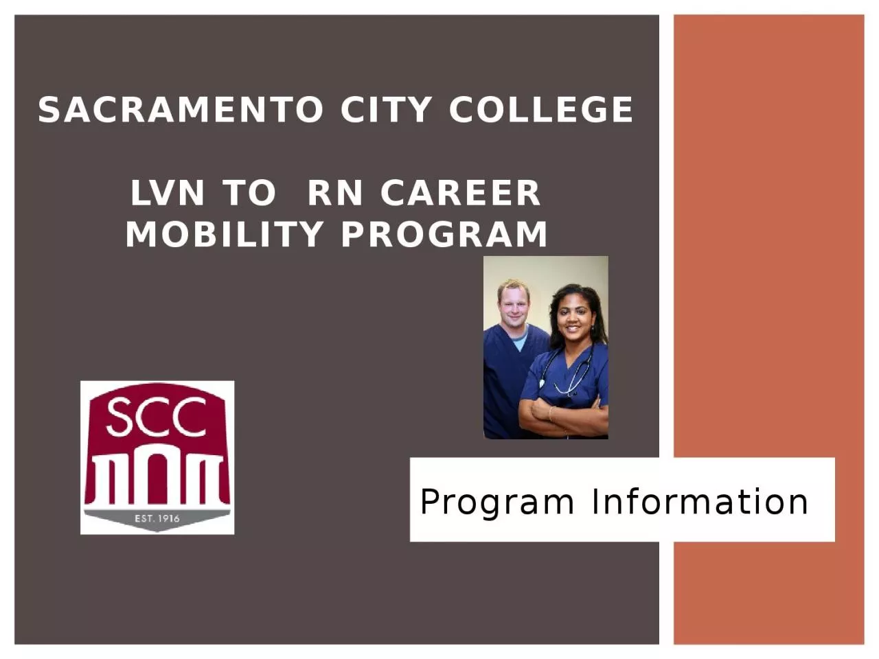 Program Information Sacramento City College