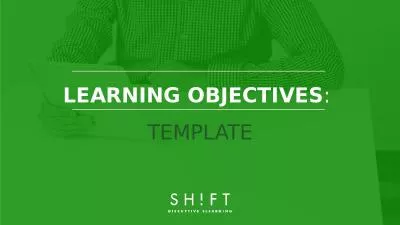 LEARNING OBJECTIVES :  TEMPLATE