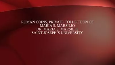 Roman COINS,  PrIVATE  COLLECTION OF MARIA S. MARSILIO