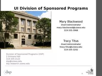 UI Division of Sponsored Programs