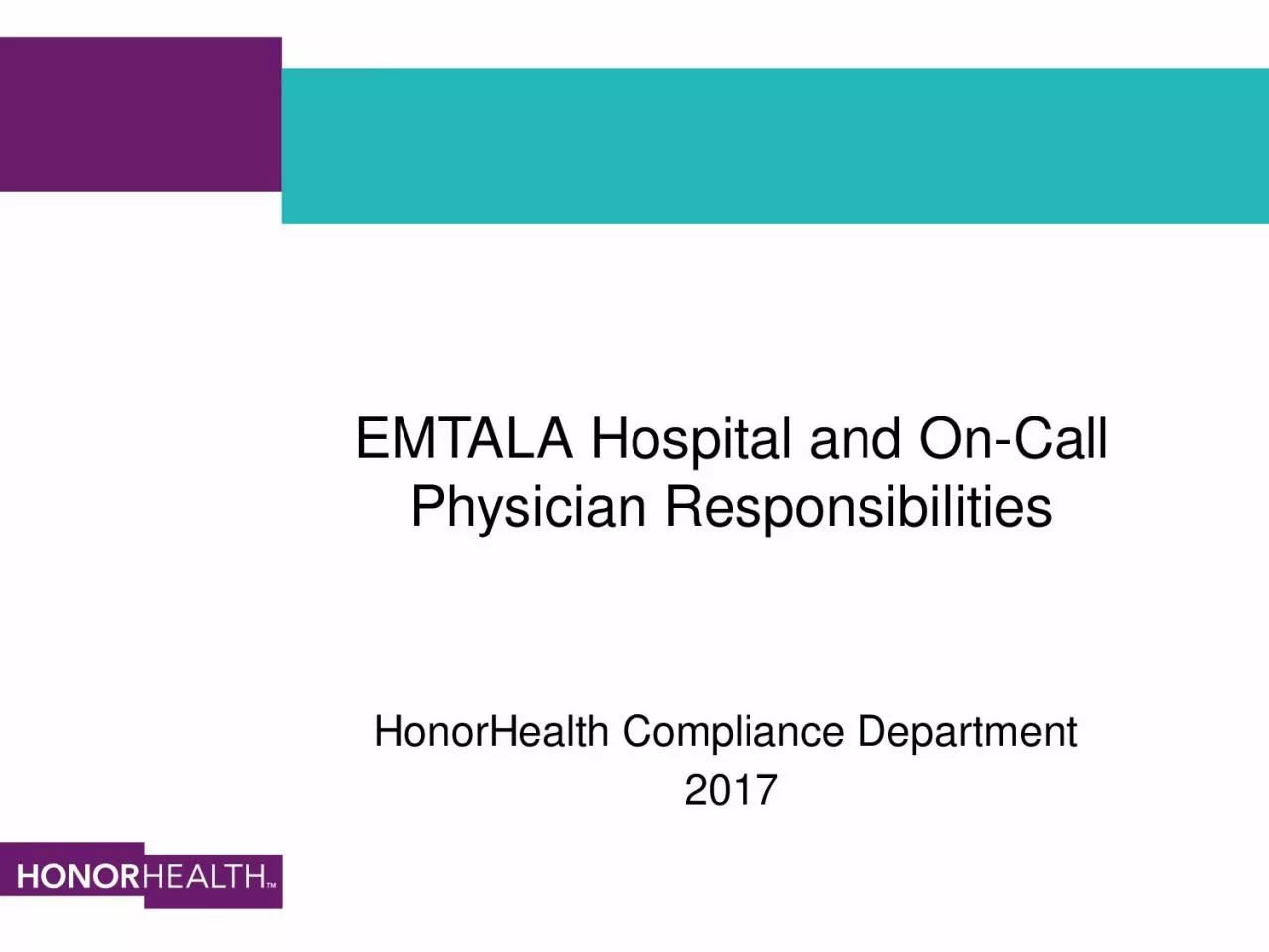 EMTALA Hospital and On-Call Physician