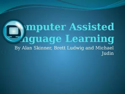 Computer  Assist ed  Language Learning