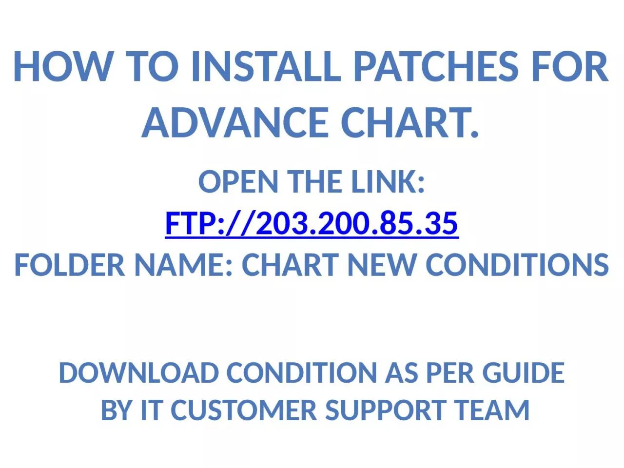 PPT-How to Install Patches For