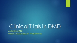 Clinical  Trials in DMD
