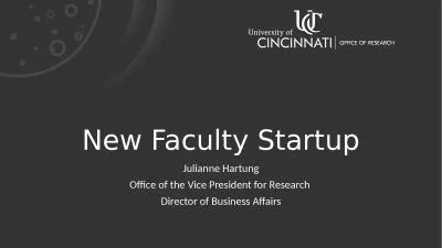 New Faculty Startup Julianne Hartung