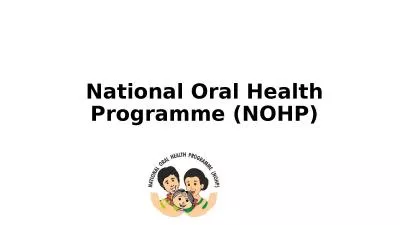 National Oral Health  Programme