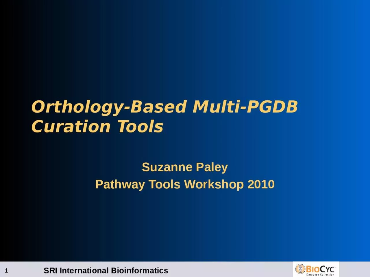 PPT-Orthology -Based Multi-PGDB