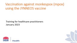 PPT-Vaccination against monkeypox (