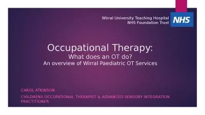 Occupational Therapy: What does an OT do?