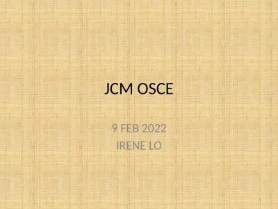 JCM OSCE 9 FEB 2022 IRENE LO