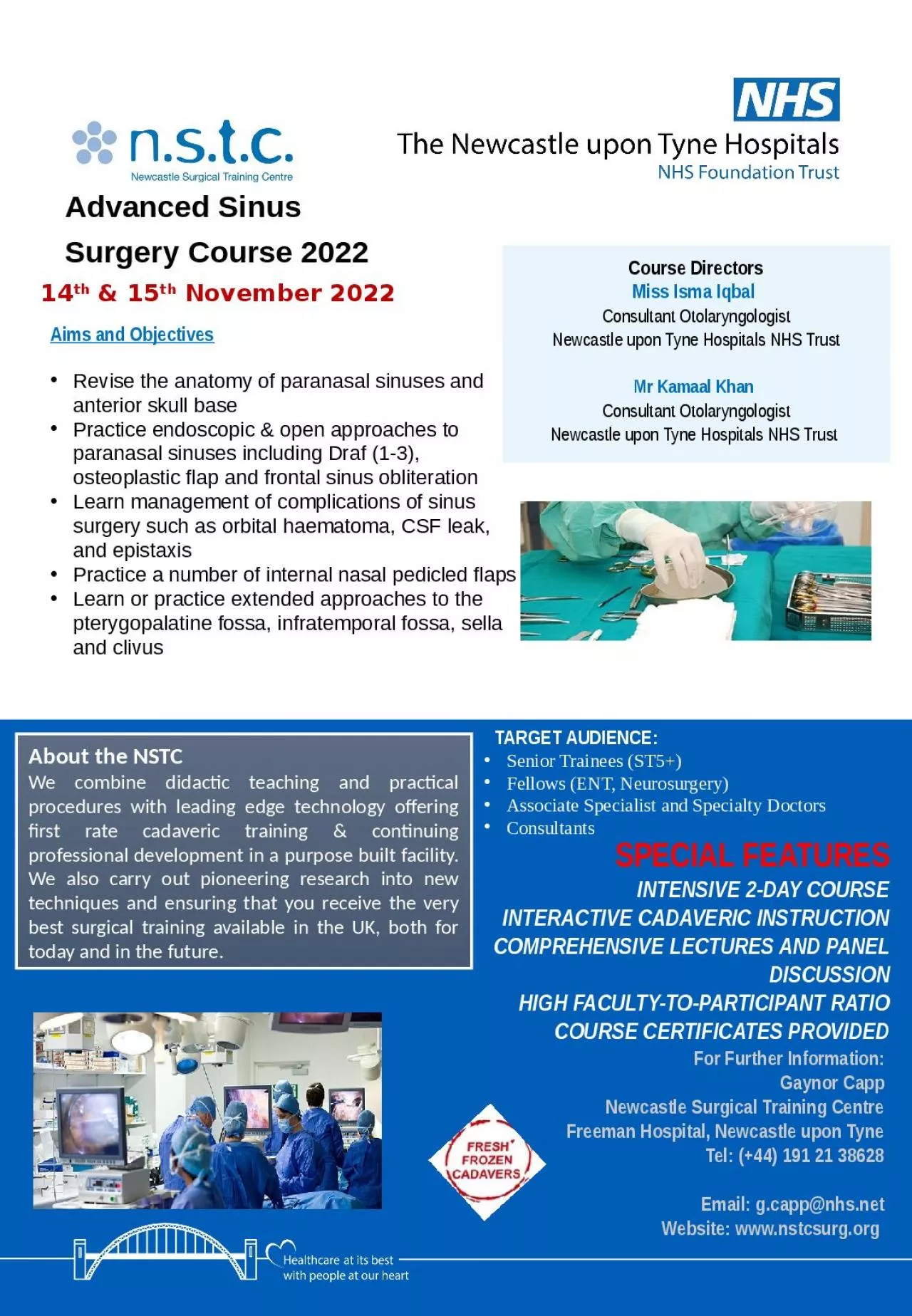 PPT-Advanced Sinus Surgery Course 2022