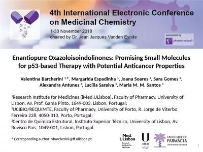 Enantiopure Oxazoloisoindolinones: Promising Small Molecules for p53-based Therapy with