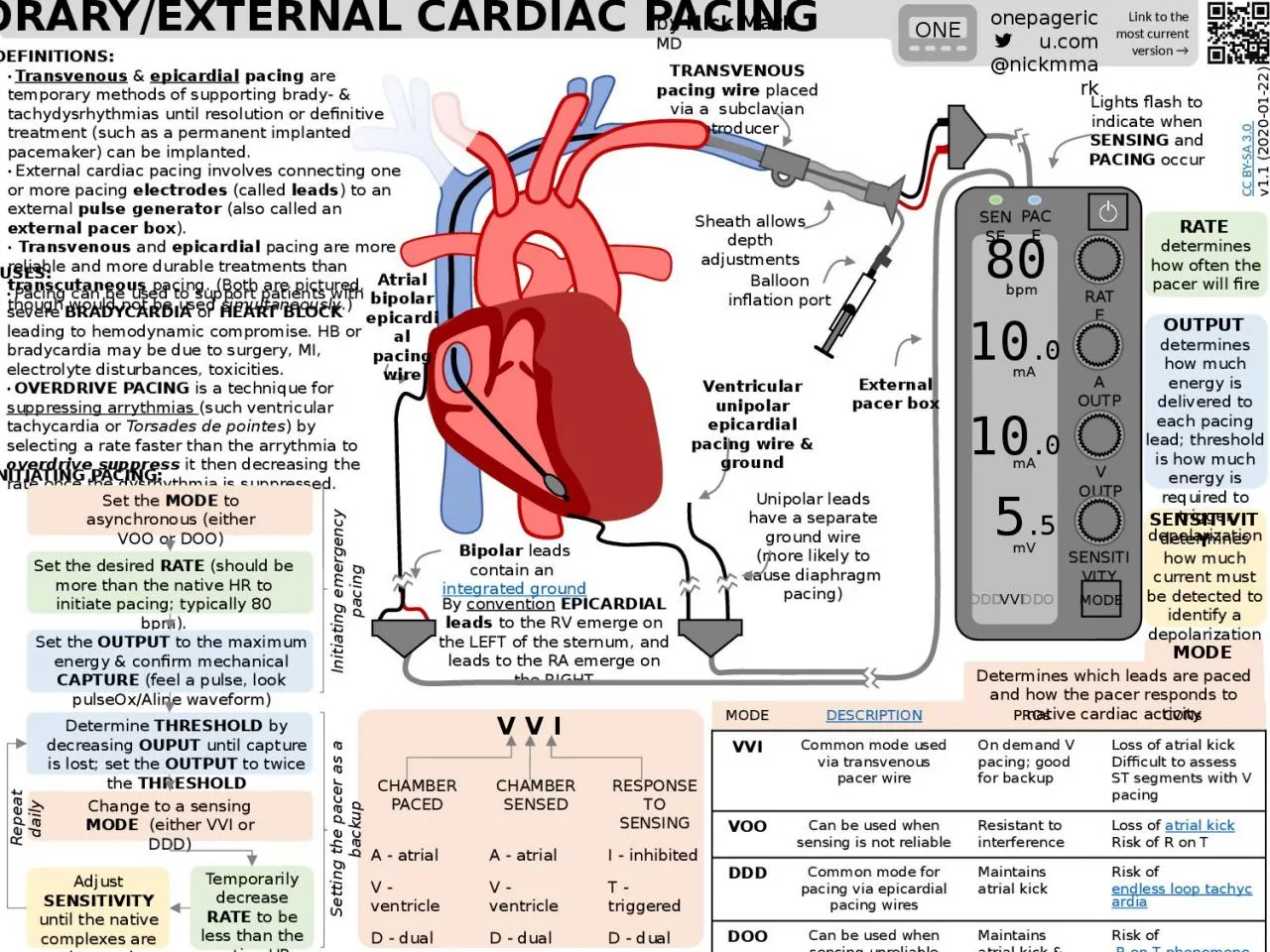 PPT-by Nick Mark MD temporary/external cardiac pacing