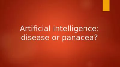 Artificial  intelligence: disease or panacea?