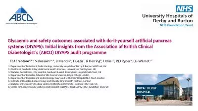 Glycaemic and safety outcomes associated with do-it-yourself artificial pancreas systems (DIYAPS):