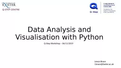 Data Analysis and Visualisation with Python