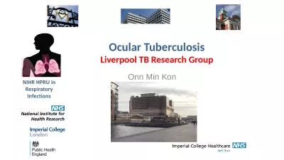 Onn Min Kon Ocular Tuberculosis