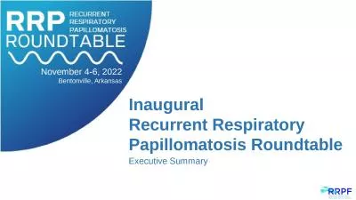 Inaugural  Recurrent Respiratory 