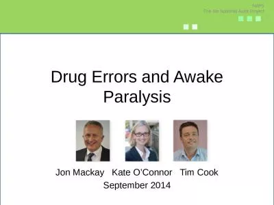 Drug Errors and Awake Paralysis