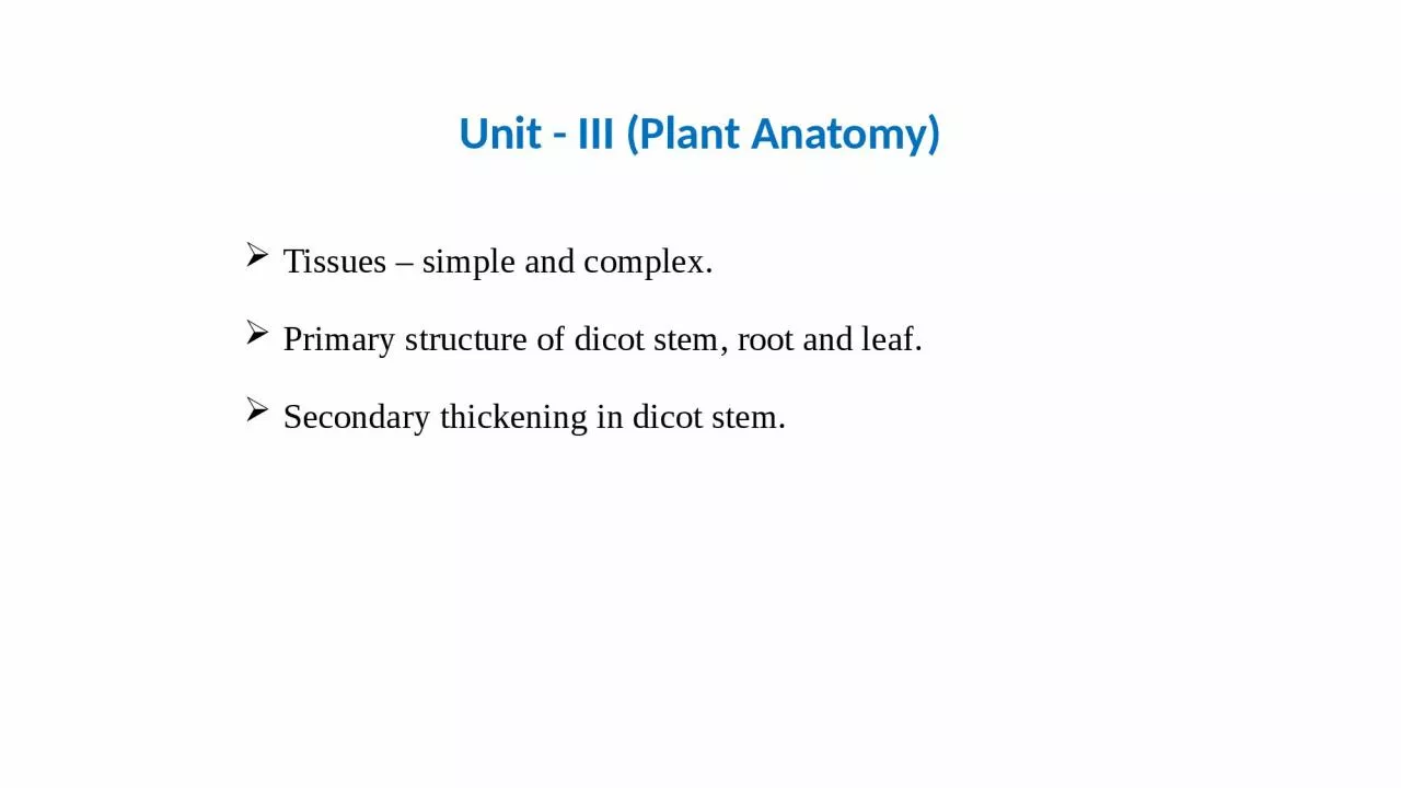 PPT-Tissues – simple and