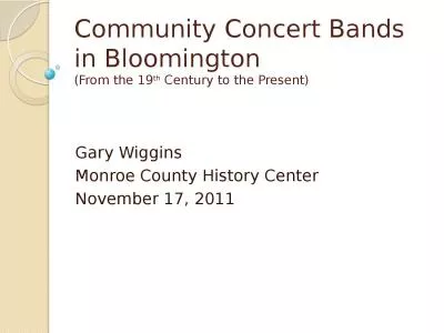 Community Concert Bands in