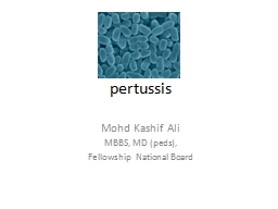 PPT-pertussis Mohd Kashif Ali