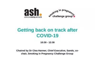 Getting back on track after COVID-19