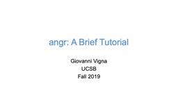 angr :  A Brief Tutorial