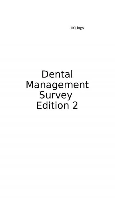 Dental Management Survey